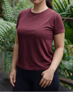 bamboo maroon t-shirt 