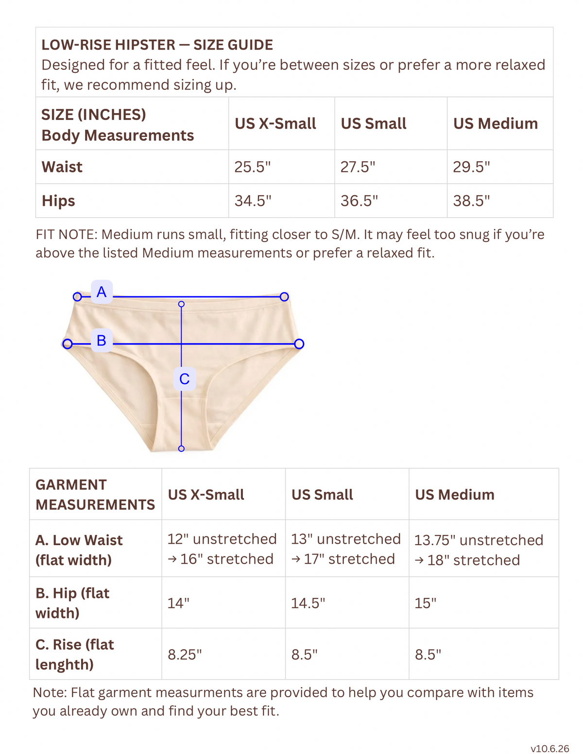 Bamboo Low-Rise Hipster Brief