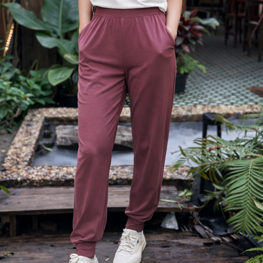 Bamboo Soft High Rise Jogger Pants