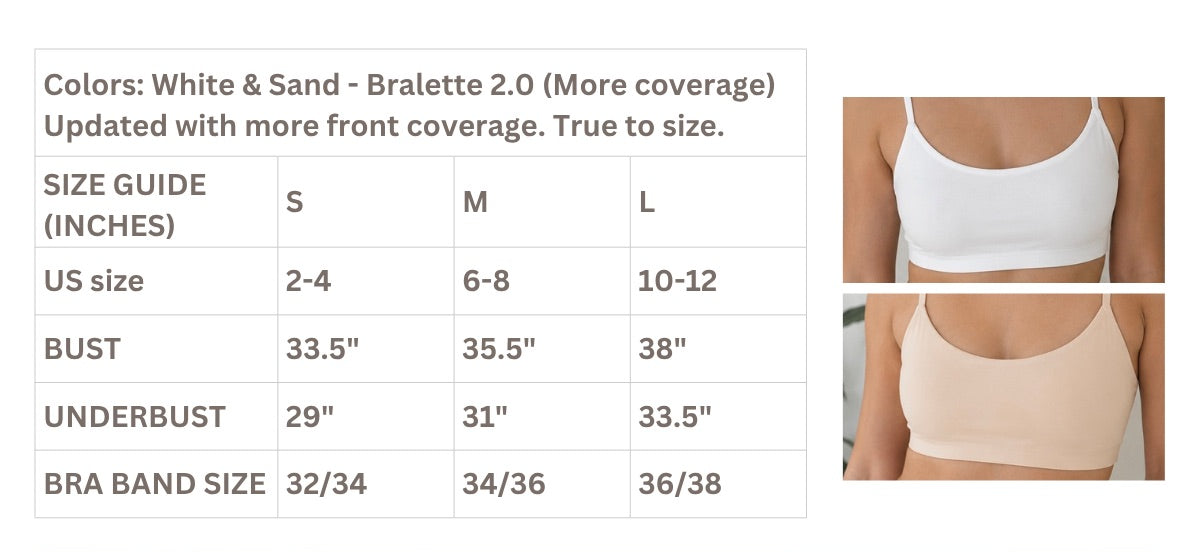 Organic Cotton Bralette 2.0 – Removable Pads, Wireless, Light Support